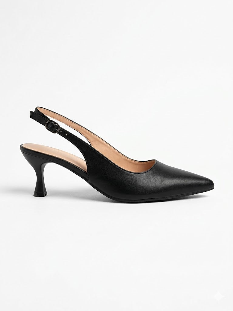 Slingback à bout pointu et talon sculp
