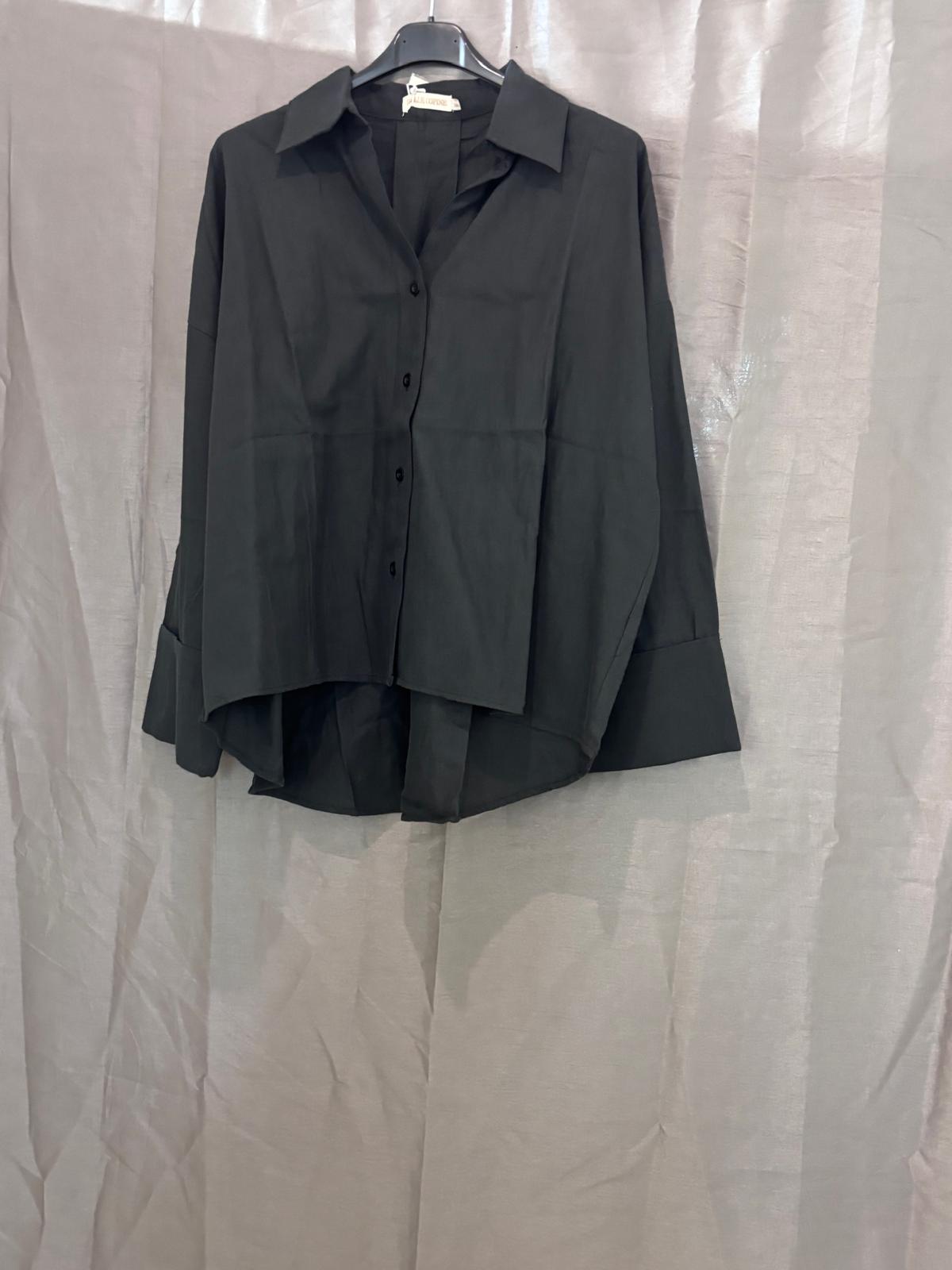 Chemise oversize, manches longues
