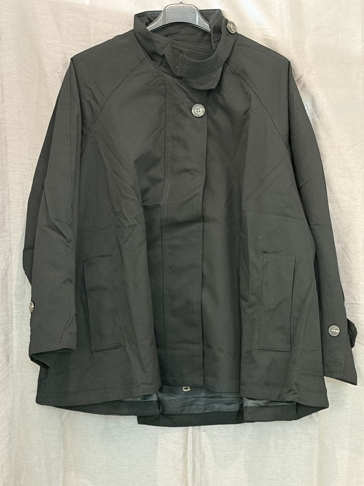 Veste ample à col cravate asymétrique
