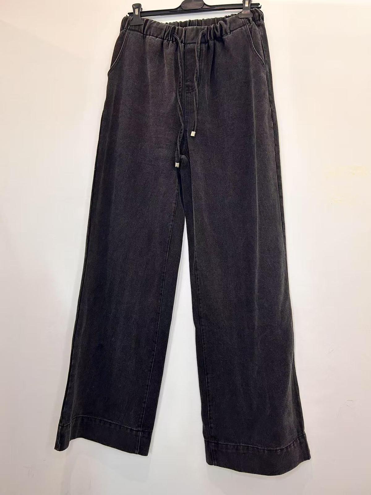 Pantalon denim large