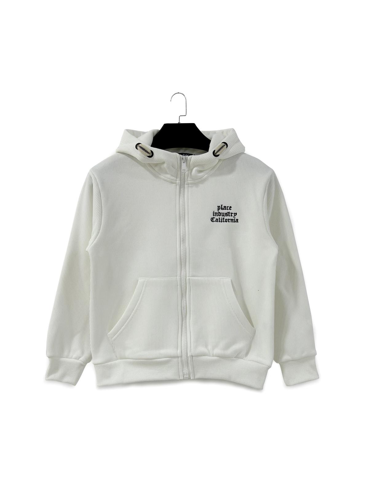 Sweat à capuche zippé imprimé California