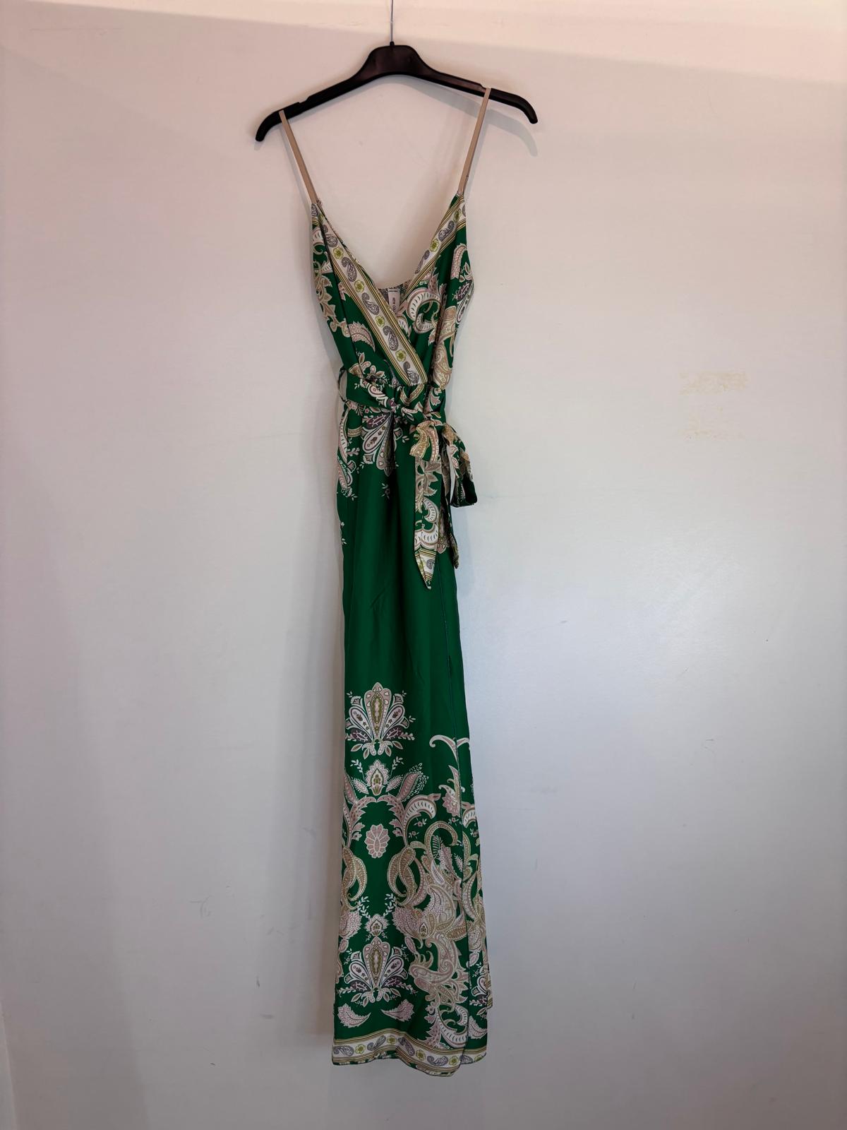 Robe longue dos nu à imprimé