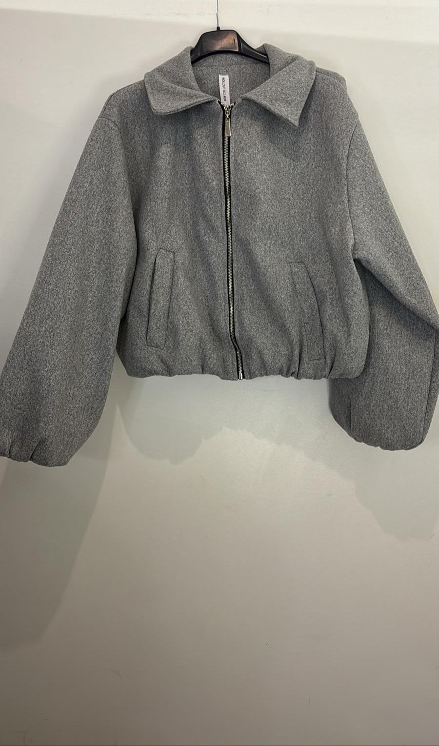 Veste courte zippée à col