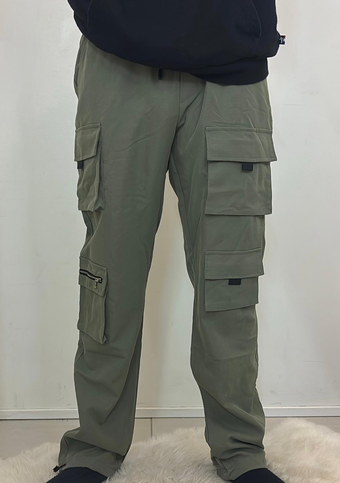 Cargo kaki multi-poches