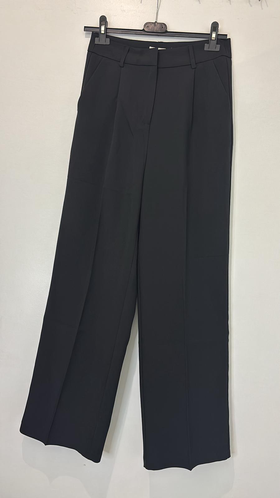 Pantalon taille haute coupe droite