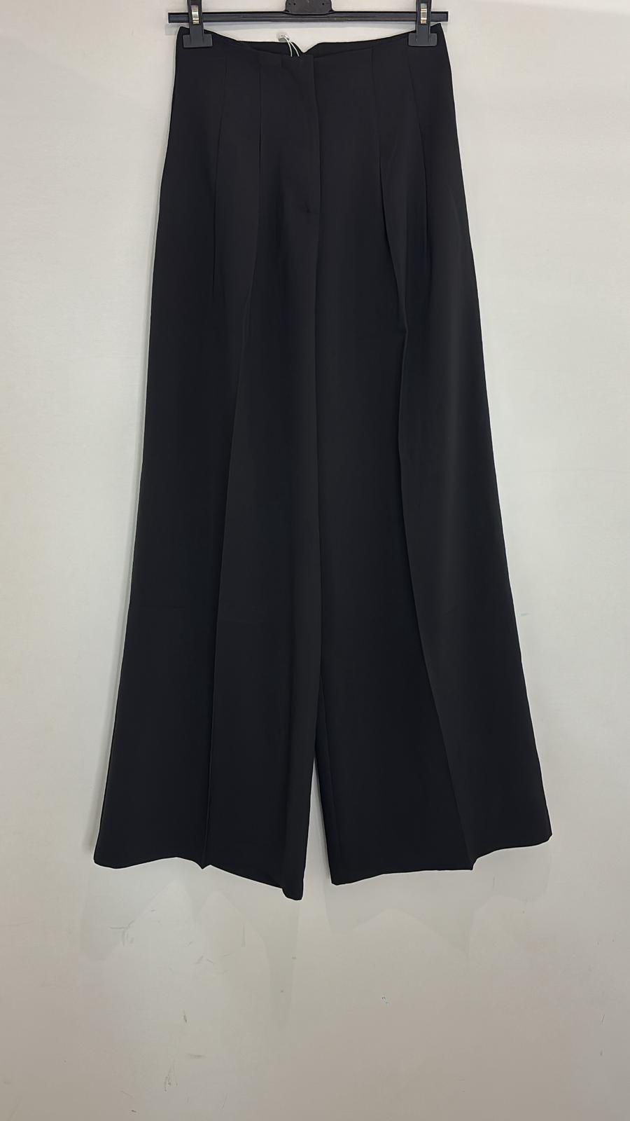 Pantalon large tissu fluide et plissé