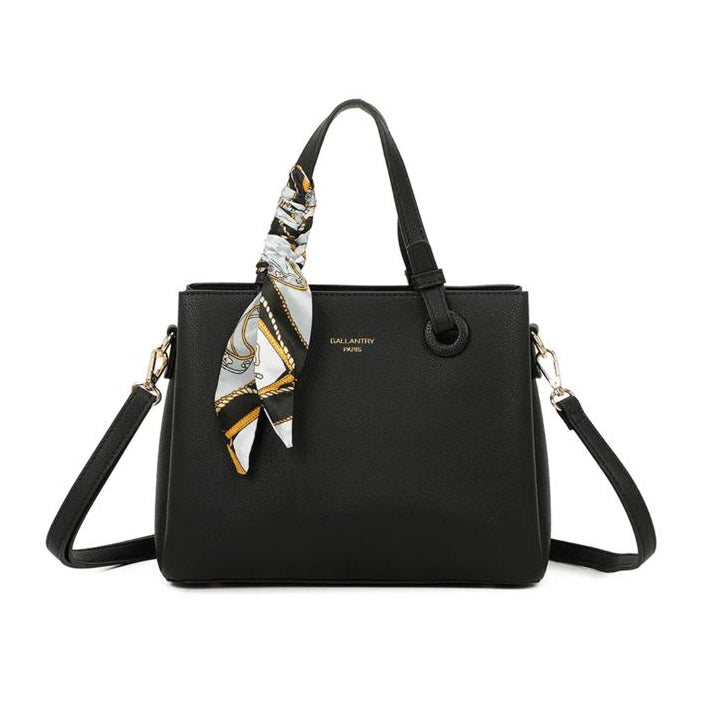 Sac à main avec foulard décoratif et bandoulière