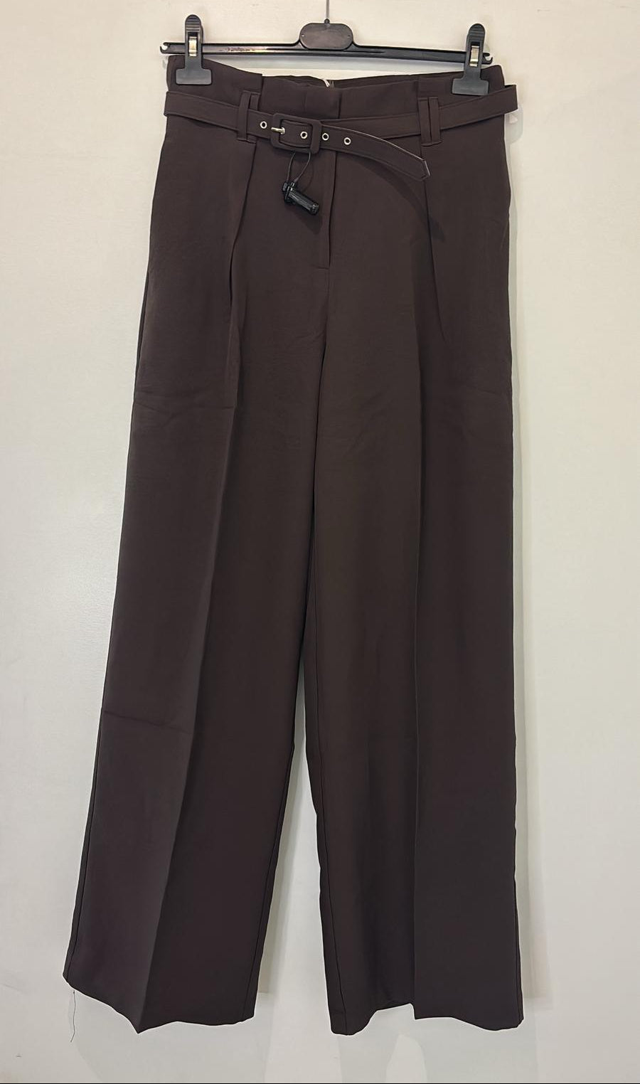 Pantalon large ceinturé