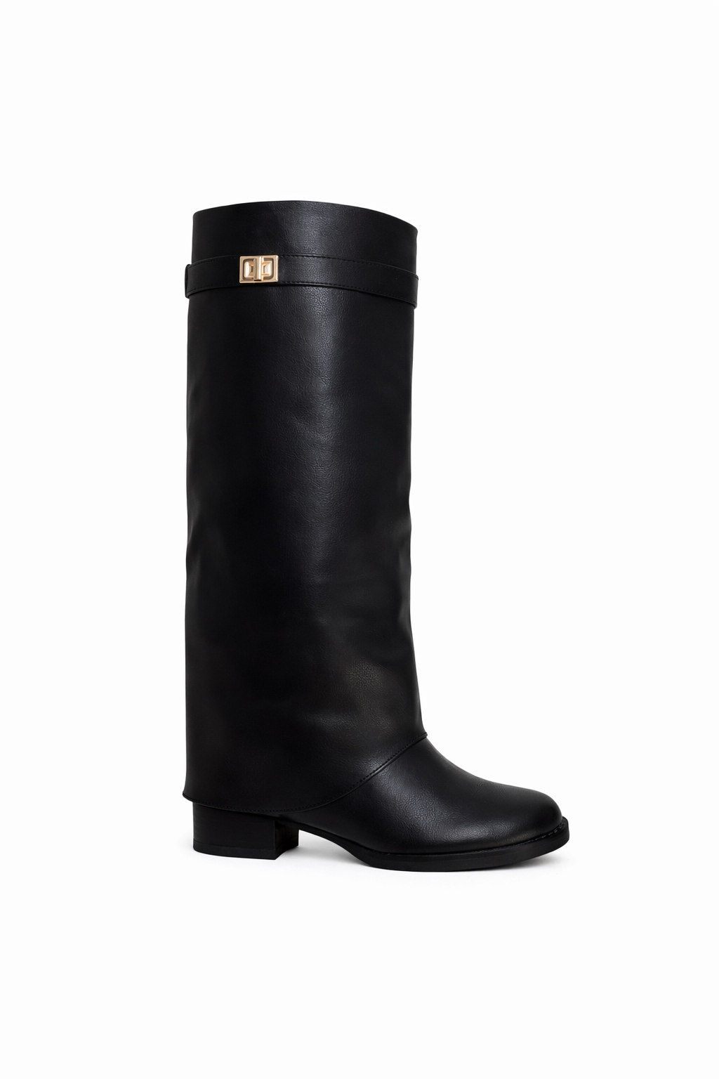 Bottes haute à talon bas