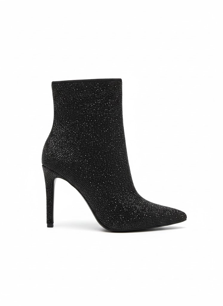 Bottines pailletées à talon aiguille