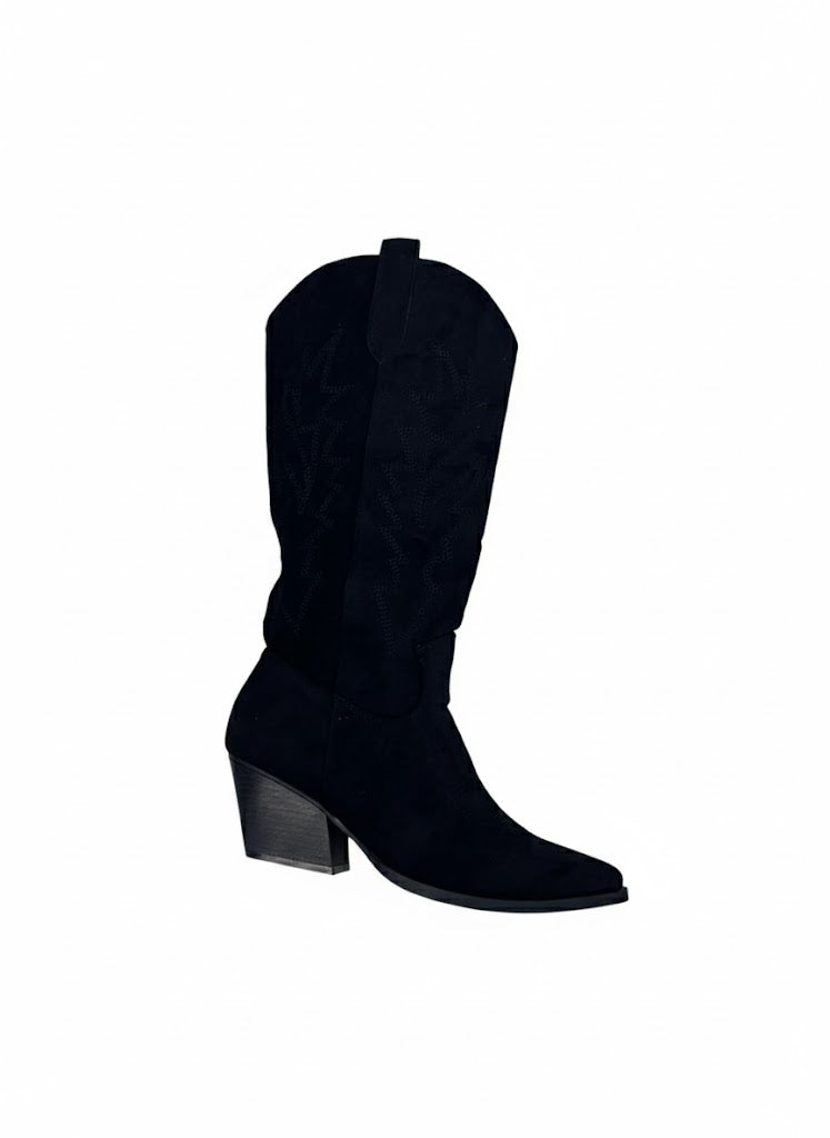 Bottes western à talon biseauté