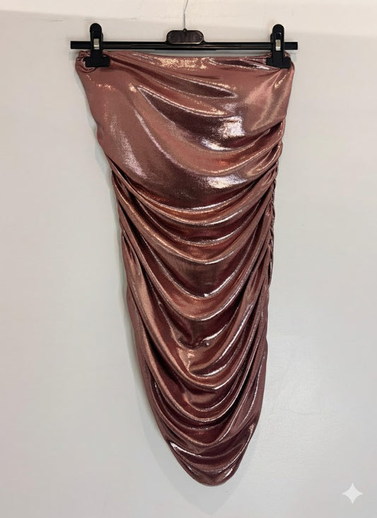 Robe bustier simili vernis