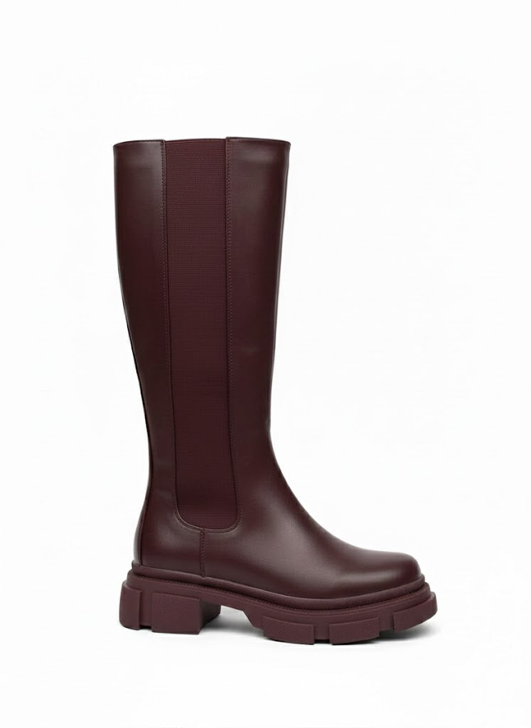 Bottes hautes à semelle crantée