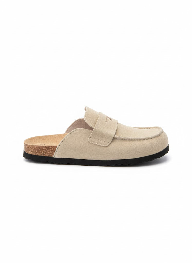 Sandales style sabot et semelle ergonomique