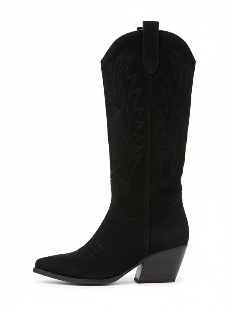 Bottes western haute et bout pointu