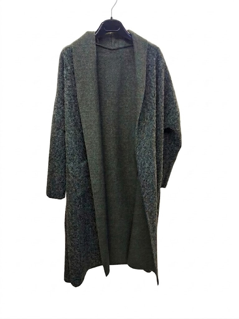 Manteau long avec poches plaquées