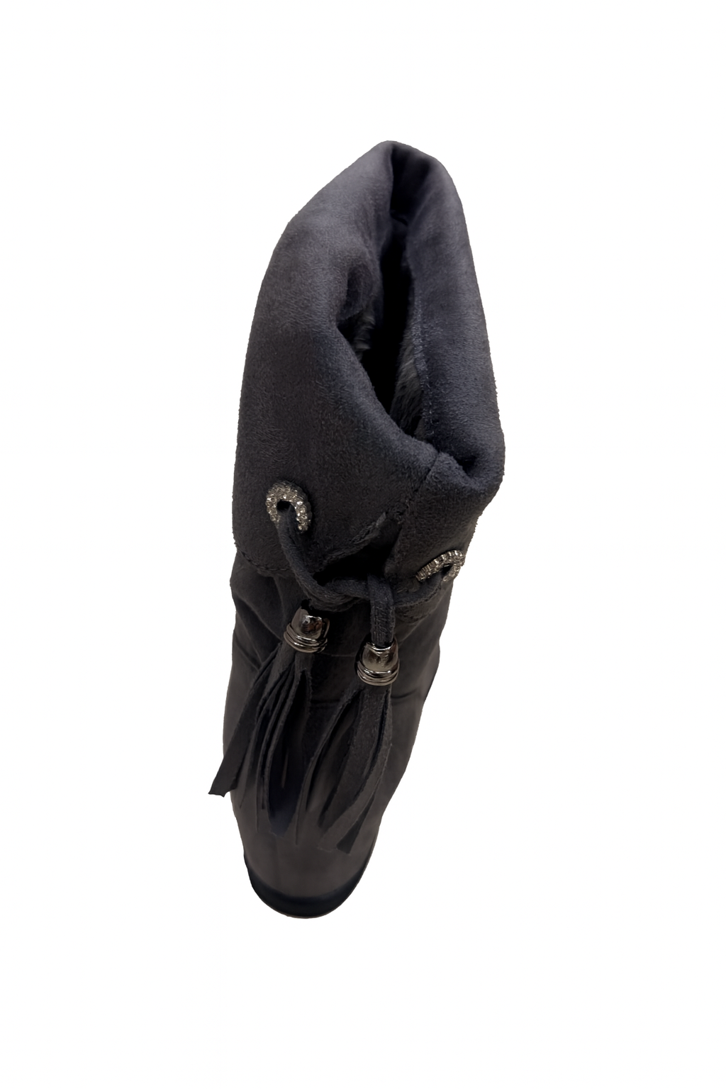 Bottines compensées à franges