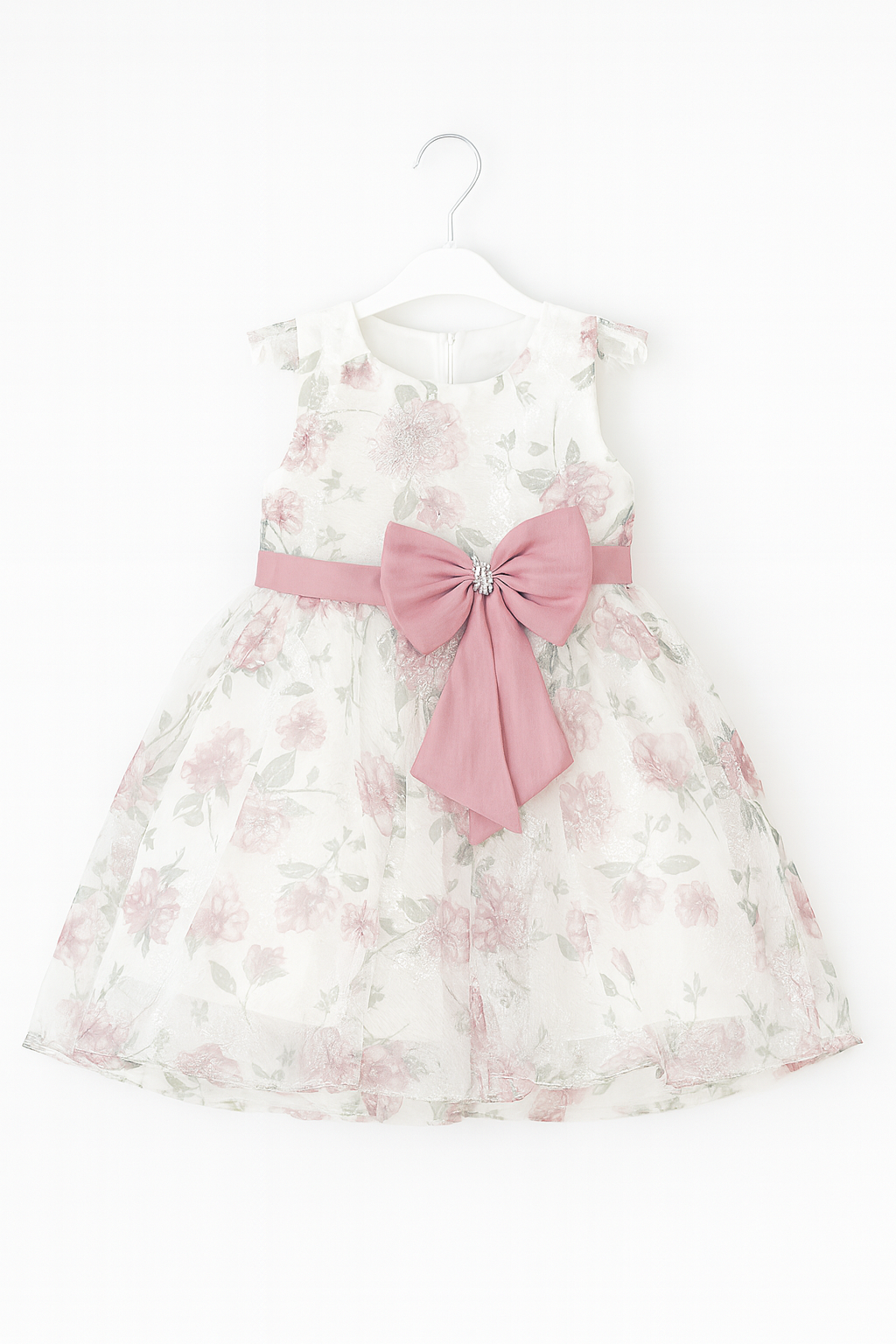 Robe fleurie avec nœud