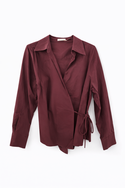 Chemise portefeuille à nouer
