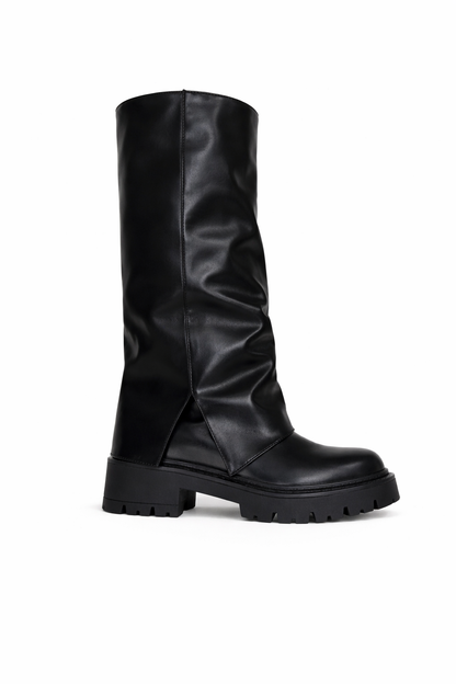 Bottes mi-haute à semelle crantée