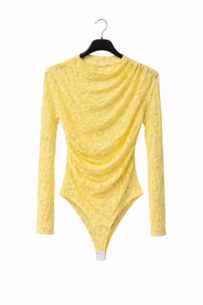 Body dentelle col haut