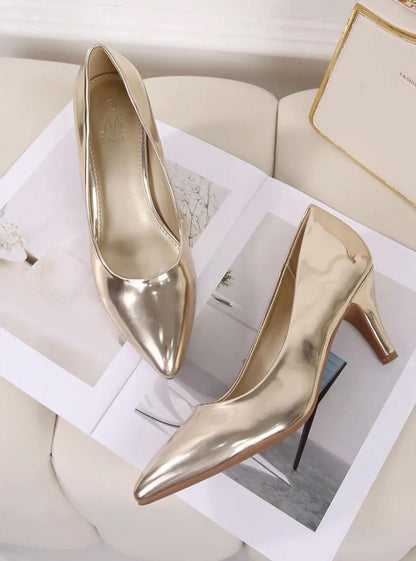 Escarpins vernie et élégant