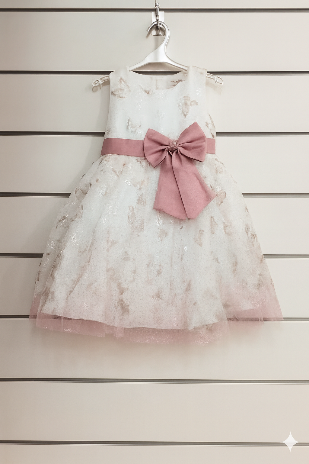 Robe avec papillons 3D & motif floral dégradé