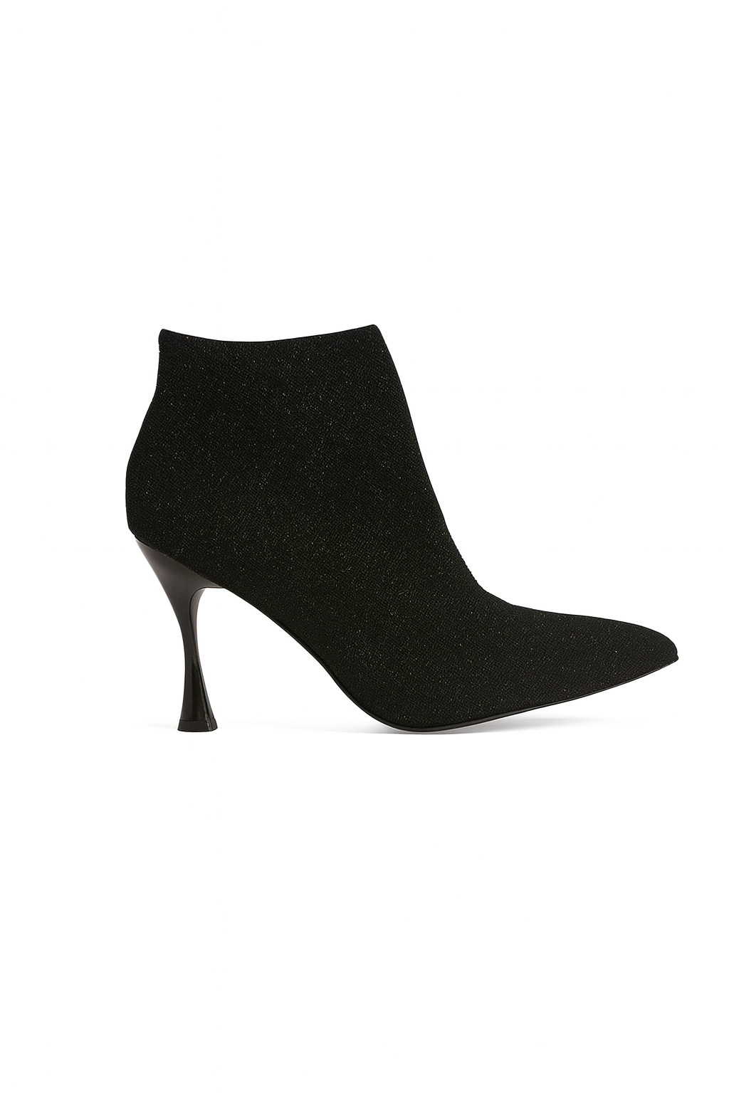 Bottines à talon fin effet pailleté