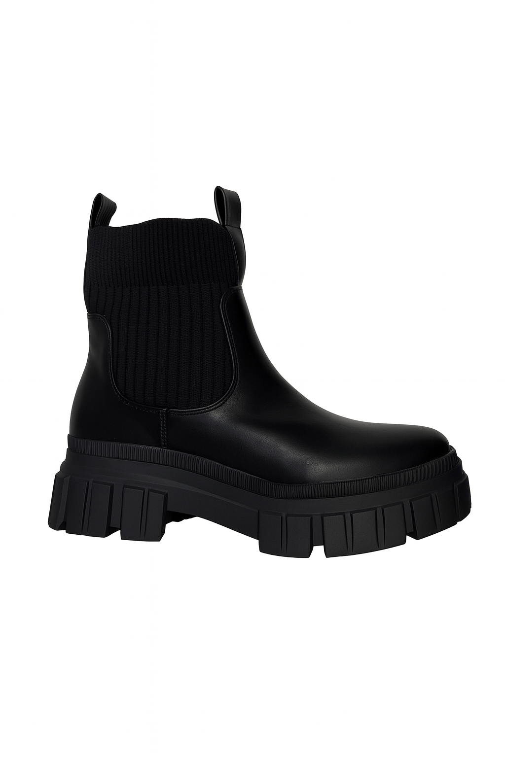 Bottines noires plateforme