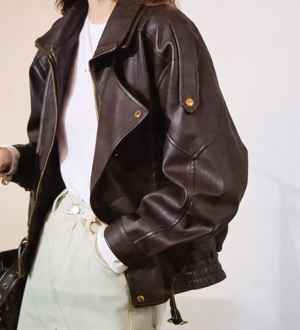 Veste en simili cuir