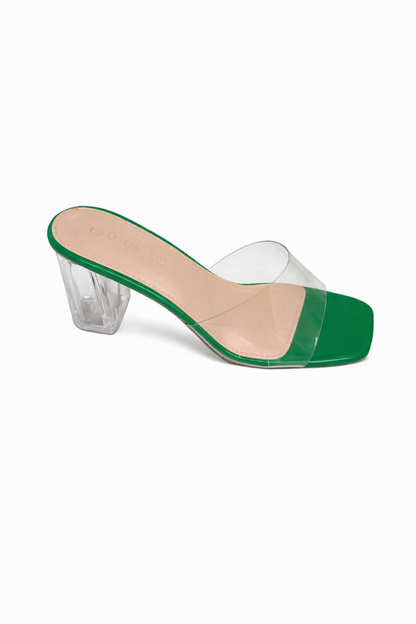 Talons transparent et bride vinyle