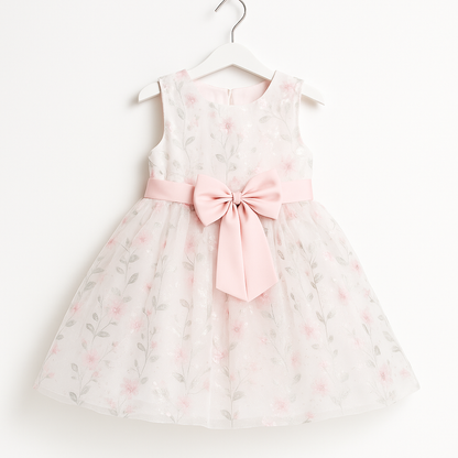 Robe fleurie avec nœud