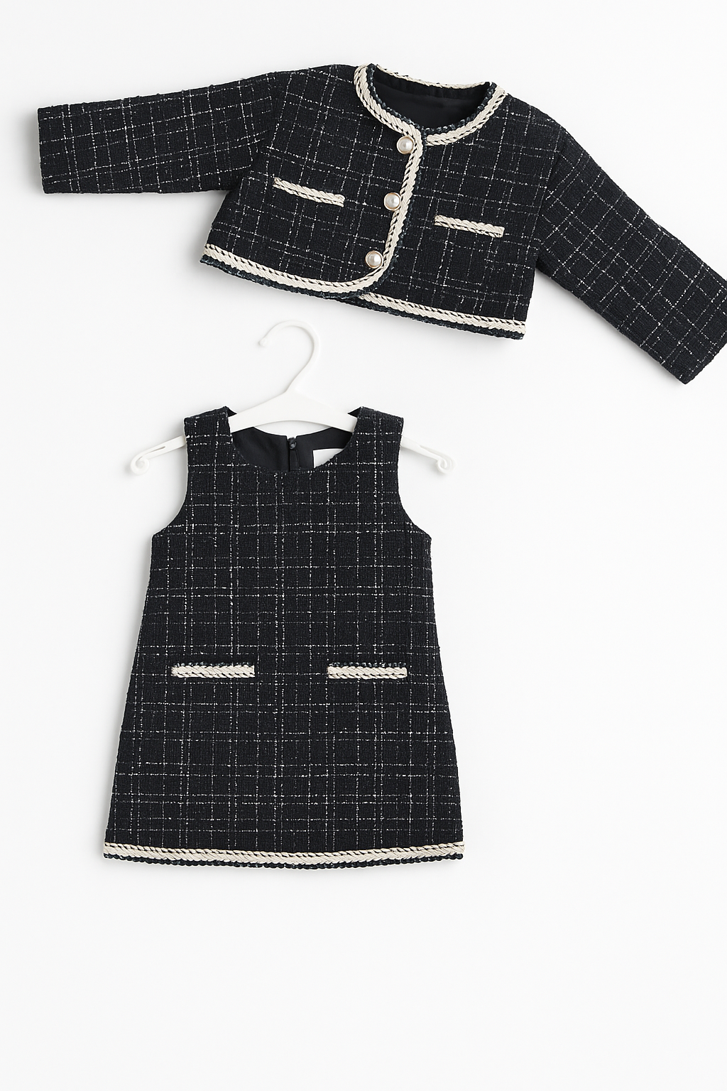 Robe et veste en tweed