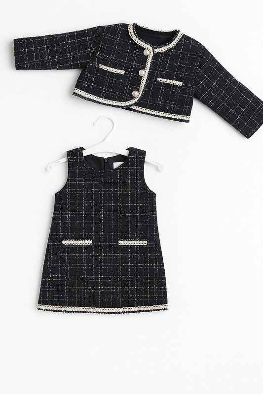 Robe et veste en tweed