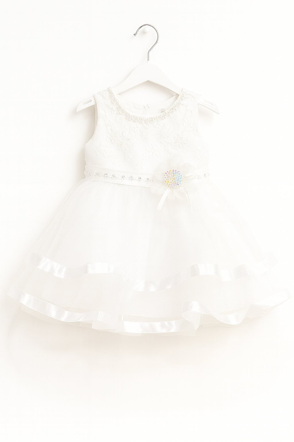 Robe à rubans et fleur