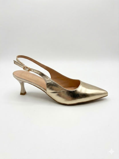 Slingback à bout pointu et talon sculp