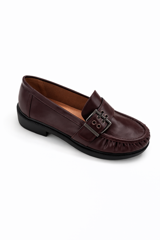 Mocassins avec boucle métallique