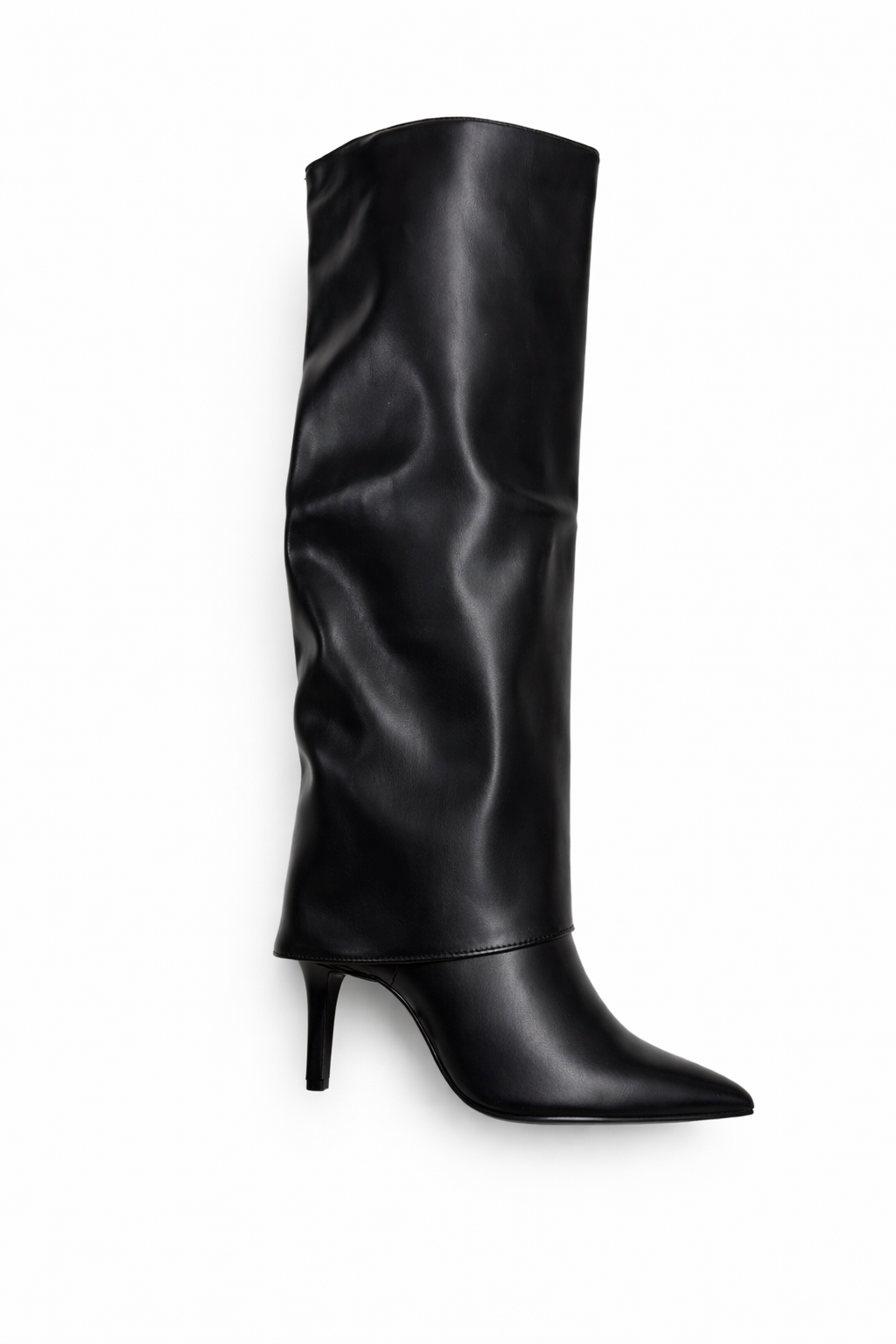 Bottes noires à talon fin