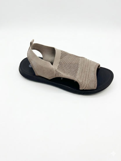 Sandale bride élastique semelle légère & contrefort arrière