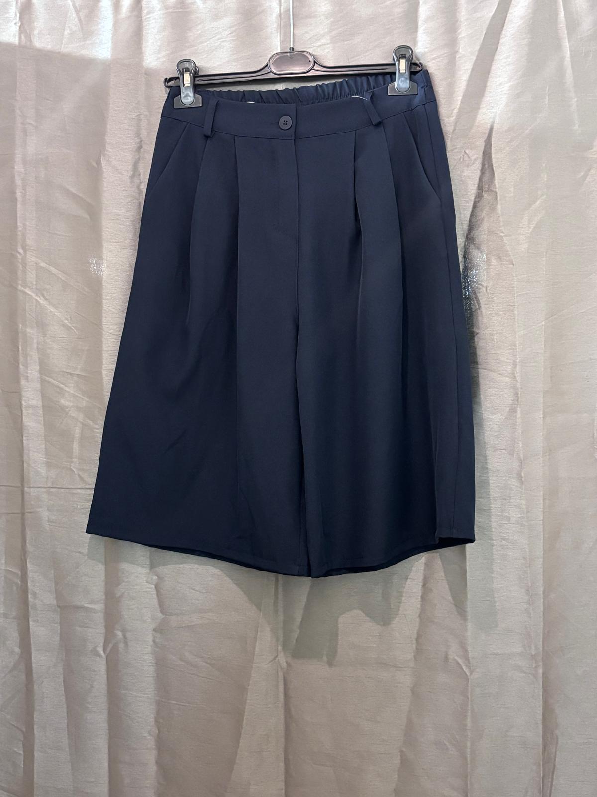Bermuda taille haute à pinces