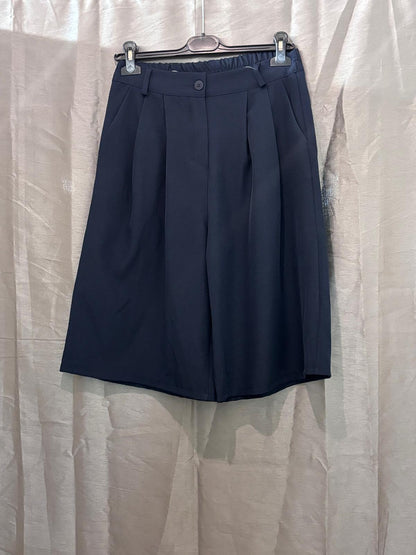 Bermuda taille haute à pinces