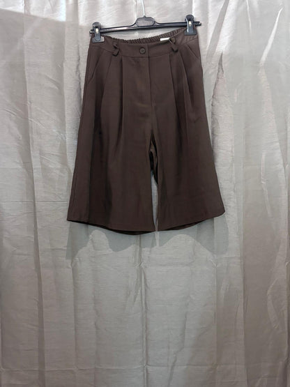 Bermuda taille haute à pinces