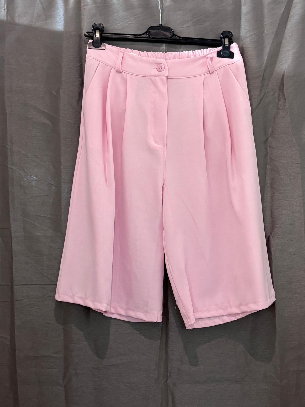 Bermuda taille haute à pinces