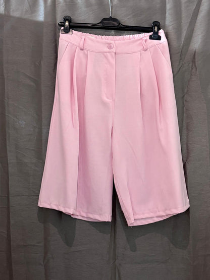 Bermuda taille haute à pinces