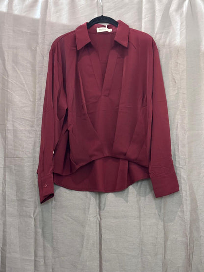 Chemise fluide cache-cœur à pans asymétriques