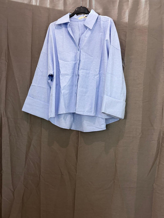 Chemise oversize, manches longues