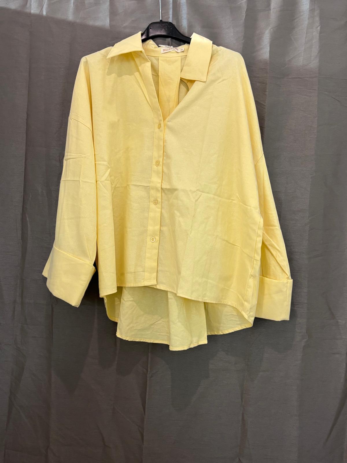 Chemise oversize, manches longues