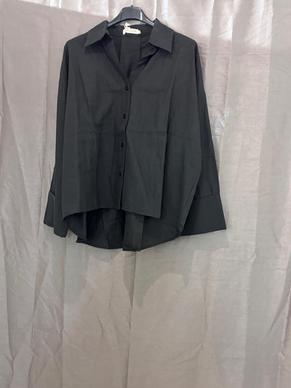 Chemise oversize, manches longues