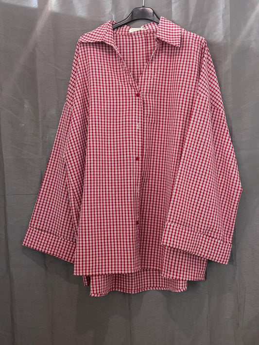 Chemise à carreaux oversize