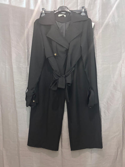 Ensemble trench ceinturé et pantalon large